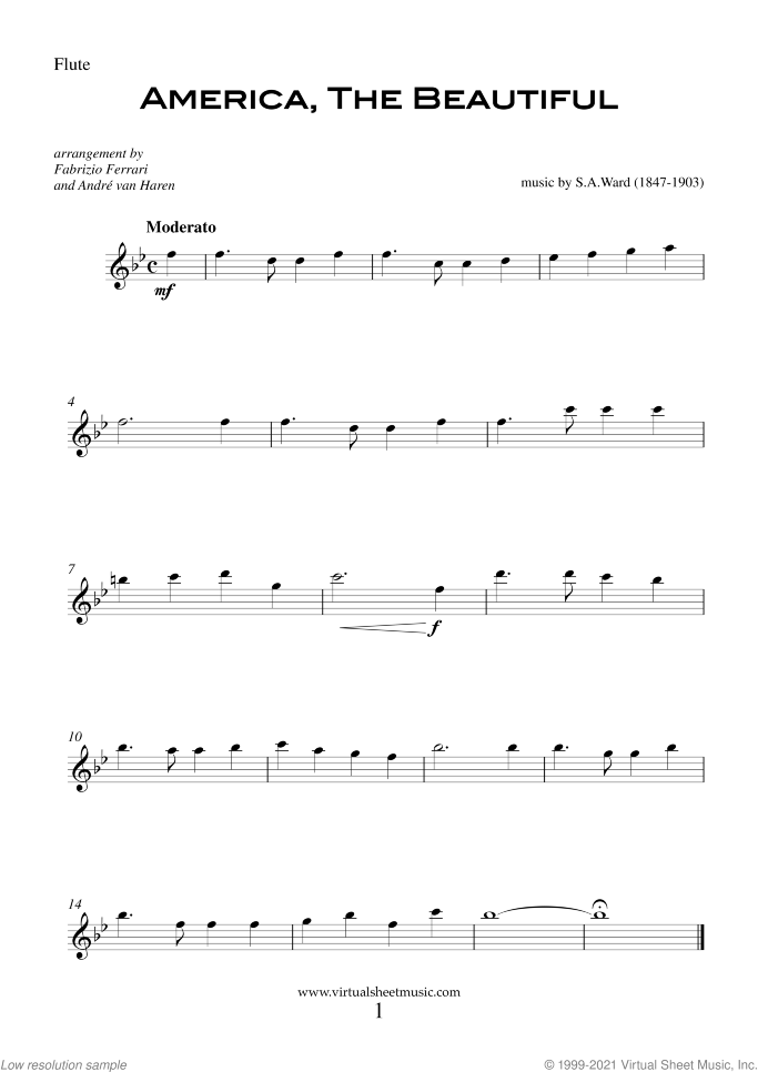 Patriotic Collection sheet music for wind quartet, intermediate skill level