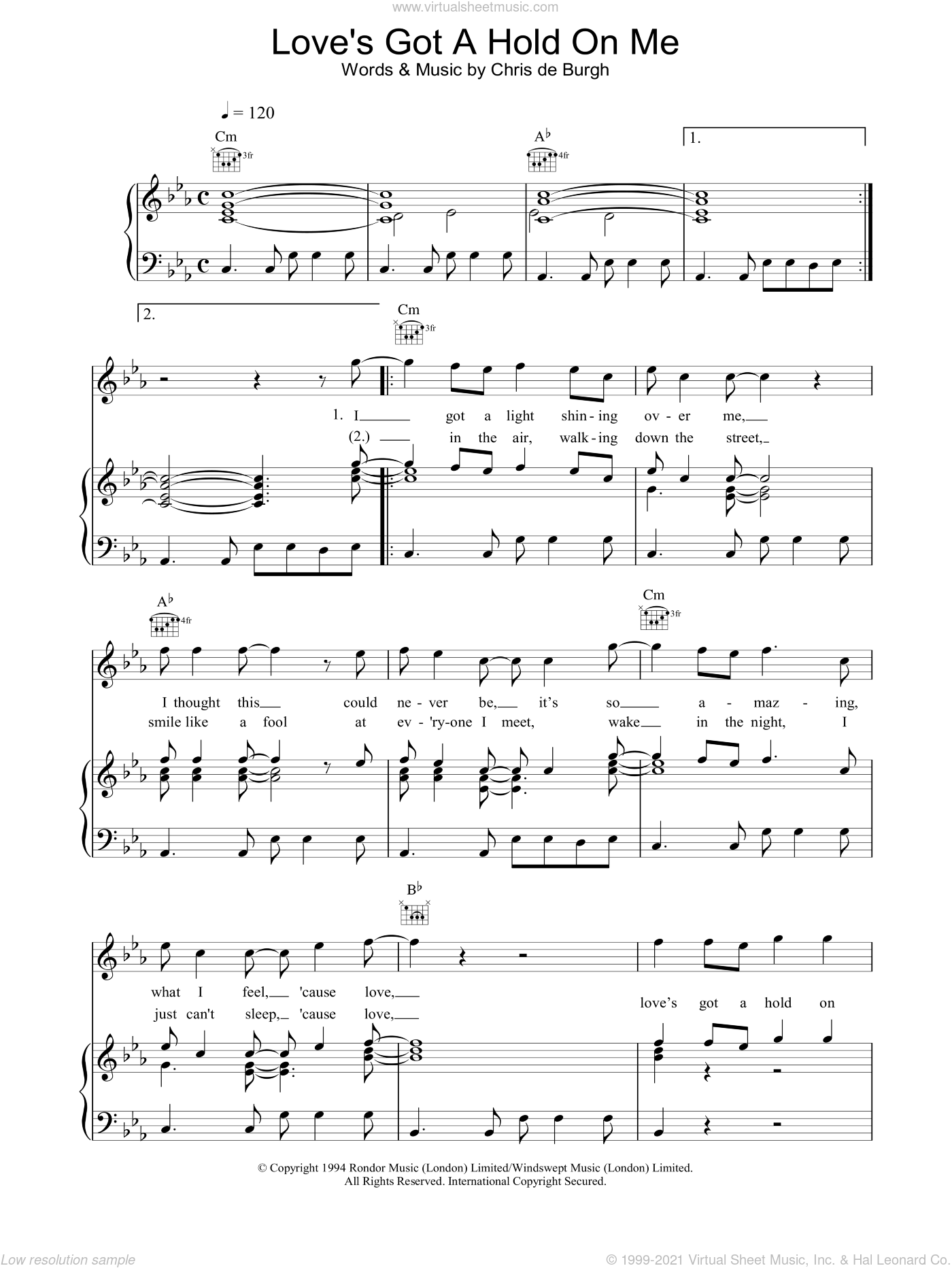 Love S Got A Hold On Me Sheet Music For Voice Piano Or Guitar