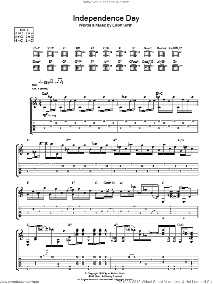 Independence Day Sheet Music For Guitar Tablature Pdf