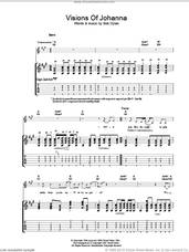 Cover icon of Visions Of Johanna sheet music for guitar (tablature) by Bob Dylan, intermediate skill level
