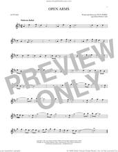 Cover icon of Open Arms sheet music for alto saxophone solo by Journey, Jonathan Cain and Steve Perry, intermediate skill level