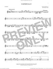 Cover icon of Faithfully sheet music for trumpet solo by Journey and Jonathan Cain, intermediate skill level