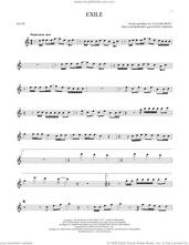 Cover icon of exile (feat. Bon Iver) sheet music for flute solo by Taylor Swift, Justin Vernon and William Bowery, intermediate skill level