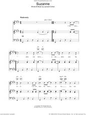 Cover icon of Suzanne sheet music for voice, piano or guitar by Leonard Cohen, intermediate skill level