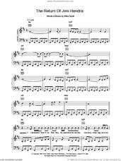 Cover icon of The Return Of Jimi Hendrix sheet music for voice, piano or guitar by The Waterboys, intermediate skill level