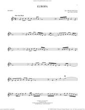 Cover icon of Europa sheet music for trumpet solo by Carlos Santana and Tom Coster, intermediate skill level