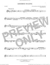 Cover icon of Goodbye To Love sheet music for trumpet solo by Carpenters, John Bettis and Richard Carpenter, intermediate skill level