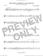 Cover icon of How Does A Moment Last Forever (from Beauty and the Beast) sheet music for recorder solo by Celine Dion, Alan Menken and Tim Rice, intermediate skill level