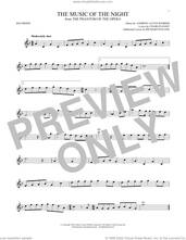 Cover icon of The Music Of The Night (from The Phantom Of The Opera) sheet music for recorder solo by Andrew Lloyd Webber, Charles Hart and Richard Stilgoe, intermediate skill level
