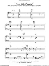 Cover icon of Bring It On (Reprise) sheet music for voice, piano or guitar by Manuel Seal, intermediate skill level