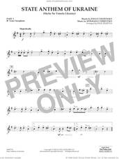 Cover icon of State Anthem of Ukraine (Shche Ne Vmerla Ukrainy) (arr. Murtha) sheet music for concert band (pt.3 - Bb tenor saxophone) by Pavlo Chubynsky and Mykhailo Verbytsky, Paul Murtha, Mykhailo Verbytsky and Pavlo Chubynsky, intermediate skill level