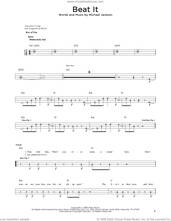 Cover icon of Beat It sheet music for bass solo by Michael Jackson, intermediate skill level