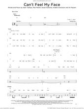 Cover icon of Can't Feel My Face sheet music for bass solo by The Weeknd, Abel Tesfaye, Ali Payami, Anders Svensson, Max Martin and Savan Kotecha, intermediate skill level