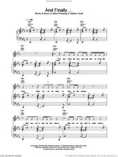 Cover icon of And Finally sheet music for voice, piano or guitar by M People, intermediate skill level