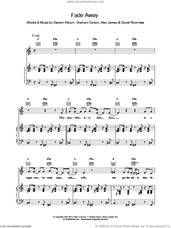 Cover icon of Fade Away sheet music for voice, piano or guitar by Blur, intermediate skill level