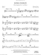 Cover icon of Juba Dance (from Symphony No. 1) sheet music for concert band (flute 1/piccolo) by Florence Price and Jay Bocook, intermediate skill level