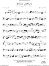 Cover icon of Juba Dance (from Symphony No. 1) sheet music for concert band (clarinet 1 in Bb) by Florence Price and Jay Bocook, intermediate skill level