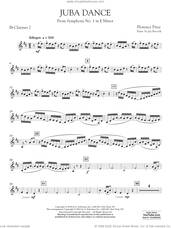 Cover icon of Juba Dance (from Symphony No. 1) sheet music for concert band (clarinet 2 in Bb) by Florence Price and Jay Bocook, intermediate skill level