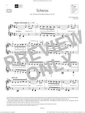 Cover icon of Scherzo (Grade 5, list C2, from the ABRSM Piano Syllabus 2023 and 2024) sheet music for piano solo by D B Kabalevsky, classical score, intermediate skill level