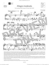 Cover icon of Allegro moderato (Grade 7, list A1, from the ABRSM Piano Syllabus 2023 and 2024) sheet music for piano solo by Franz Joseph Haydn, classical score, intermediate skill level