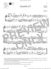 Cover icon of Gavotte in F (Grade 2, list A2, from the ABRSM Piano Syllabus 2023 and 2024) sheet music for piano solo by Johann Ladislau Dussek, classical score, intermediate skill level
