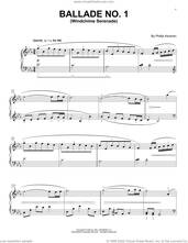 Cover icon of Ballade No. 1 (Windchime Serenade) sheet music for piano solo by Phillip Keveren, classical score, intermediate skill level
