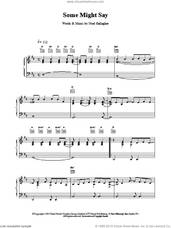 Cover icon of Some Might Say sheet music for voice, piano or guitar by Oasis, intermediate skill level