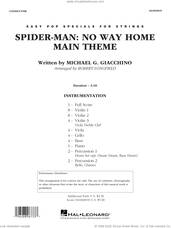 Cover icon of Spider-Man: No Way Home Main Theme (arr. Robert Longfield) (COMPLETE) sheet music for orchestra by Robert Longfield and Michael G. Giacchino, intermediate skill level