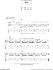 Cover icon of Sing sheet music for voice, piano or guitar by Blur, intermediate skill level