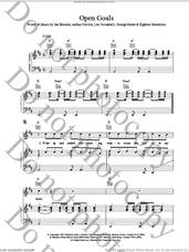 Cover icon of Open Goals sheet music for voice, piano or guitar by The Lightning Seeds, intermediate skill level