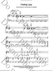 Cover icon of Feeling Lazy sheet music for voice, piano or guitar by The Lightning Seeds, intermediate skill level