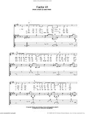 Cover icon of Factor 41 sheet music for guitar (tablature) by Sleeper, intermediate skill level