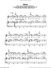 Cover icon of Alone sheet music for voice, piano or guitar by The Beautiful South, intermediate skill level