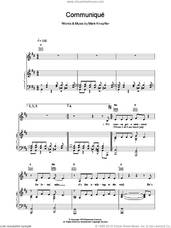 Cover icon of Communique sheet music for voice, piano or guitar by Dire Straits, intermediate skill level