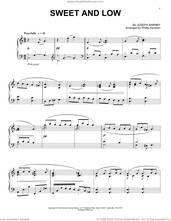 Cover icon of Sweet And Low (arr. Phillip Keveren) sheet music for piano solo by Joseph Barnby and Phillip Keveren, intermediate skill level