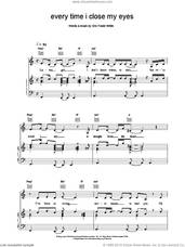 Cover icon of Every Time I Close My Eyes sheet music for voice, piano or guitar by Backstreet Boys, intermediate skill level