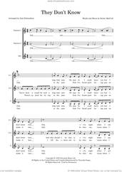 Cover icon of They Don't Know (arr. Jane Edwardson) sheet music for choir (SSA: soprano, alto) by Kirsty MacColl and Jane Edwardson, intermediate skill level