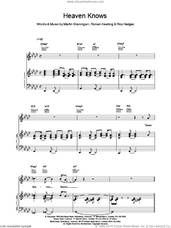 Cover icon of Heaven Knows sheet music for voice, piano or guitar by Boyzone, intermediate skill level