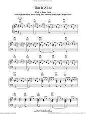 Cover icon of This Is A Lie sheet music for voice, piano or guitar by The Cure, intermediate skill level