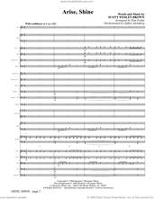 Cover icon of Arise, Shine (arr. Tom Fettke) (COMPLETE) sheet music for orchestra/band (Orchestra) by Tom Fettke and Scott Wesley Brown, intermediate skill level