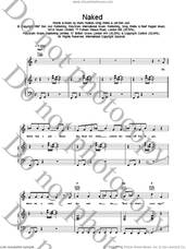 Cover icon of Naked sheet music for voice, piano or guitar by Bon Jovi, intermediate skill level
