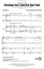 Cover icon of Christmas Isn't Canceled (Just You) (arr. Mark Brymer) sheet music for choir (SATB: soprano, alto, tenor, bass) by Kelly Clarkson, Mark Brymer, Jason Halbert and Jessi Collins, intermediate skill level