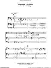 Cover icon of Nowhere To Stand sheet music for voice, piano or guitar by K.D. Lang, intermediate skill level