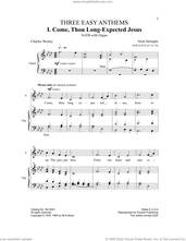 Cover icon of Come, Thou Long-Expected Jesus sheet music for choir (SATB: soprano, alto, tenor, bass) by Nick Strimple and Charles Wesley, intermediate skill level