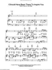 Cover icon of I Should Have Been There To Inspire You sheet music for voice, piano or guitar by Paul Weller, intermediate skill level