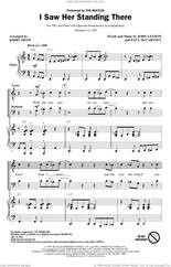 Cover icon of I Saw Her Standing There (arr. Kirby Shaw) sheet music for choir (TB: tenor, bass) by The Beatles, Kirby Shaw, John Lennon and Paul McCartney, intermediate skill level