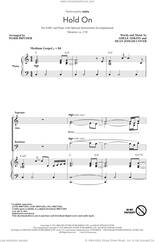 Cover icon of Hold On (arr. Mark Brymer) sheet music for choir (SAB: soprano, alto, bass) by Adele, Mark Brymer, Adele Adkins and Dean Josiah Cover, intermediate skill level