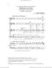 Cover icon of Malinak Lay Labi (The Night Is Calm And Still) (arr. George G. Hernandez) sheet music for choir (SATB Divisi) by Pangasinan Folk Song and George G. Hernandez, intermediate skill level