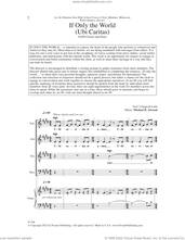 Cover icon of If Only the World (Ubi Caritas) sheet music for choir (SATB: soprano, alto, tenor, bass) by Michael D. Atwood, intermediate skill level