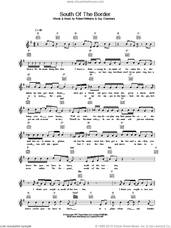 Cover icon of South Of The Border sheet music for voice and other instruments (fake book) by Robbie Williams, intermediate skill level